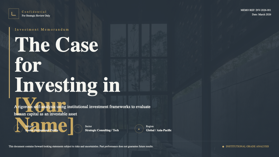 Cover Investment Memo: The Case for Investing in Me
