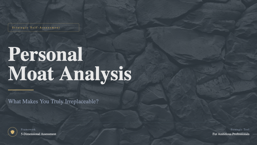 Cover Personal Moat Analysis: What Makes You Irreplaceable