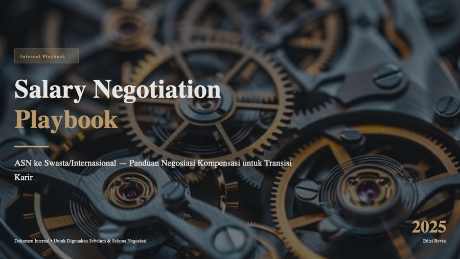 Cover Salary Negotiation Playbook - ASN ke Swasta/Internasional